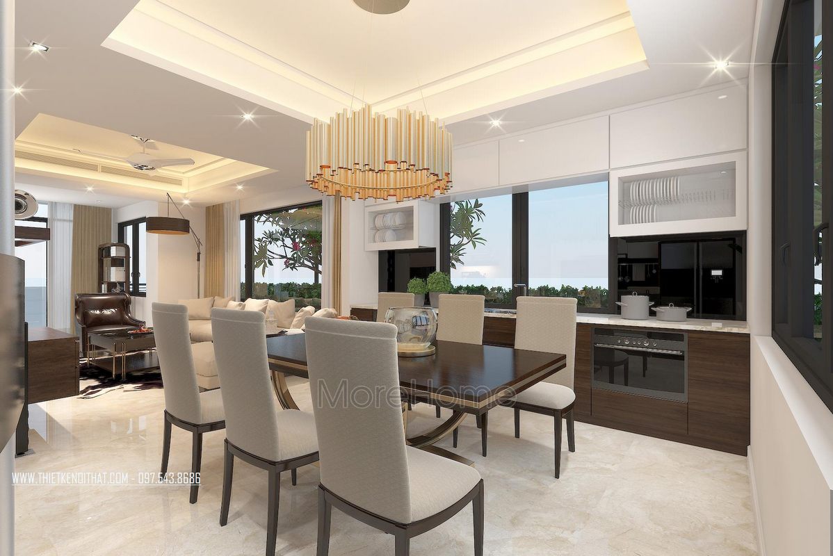 Bộ bàn ăn cho biệt thự